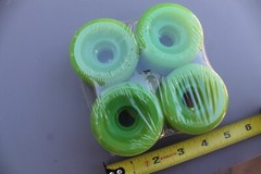 Neon Green 60mm Original 80’s Soft Cruiser Vintage Skateboard WHEELS – Set of 4