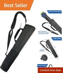 Lightweight Dual-Style Archery Arrow Quiver – Adjustable Strap & Mesh Storage