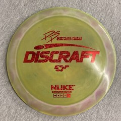 Discraft ESP Nuke 5X Paige Pierce Signature Disc Golf Green Red Stamp