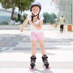Nattork Roller Skates Adjustable for Kids with All Light up Wheels 3 Sizes