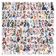 Mix 10/50 PCs Uma Musume: Pretty Derby Animate Gift Luggage Doodle Car Stickers