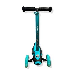 $120 YBike Blue GLX Boost Kids Kick Light-Up Scooter Adjustable Steering Handle