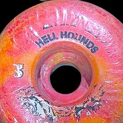 Vintage Spitfire Hell Hounds 63mm Multi Color Skateboard Wheels Made In The USA