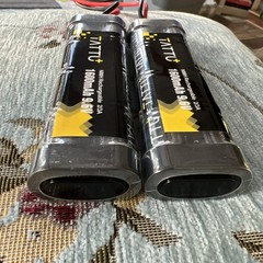 TATTU 8.4V 1600mAh NiMH FlatBattery TMY Female Plug Assembled 16G Wire Lot of 2