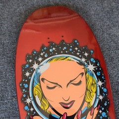 Santa Cruz, Mike Conroy, Crystal Ball, Reissue Skateboard Deck, Red, NIS