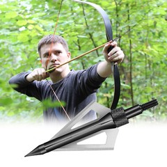 16PCS Archery Broadheads Hunting Archery 100 Grains3 Blades Hunting Heads Tips