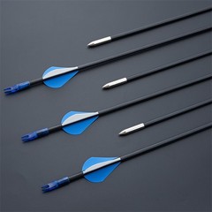 54″ Takedown Recurve Bow RH + 12 Fiberglass Arrows Archery Hunting Target Set