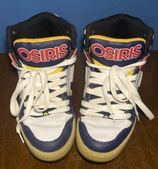 VINTAGE Osiris Skate Shoes NYC 83, Rare Primary Colors w/ Box Y2K US Mens Sz 10