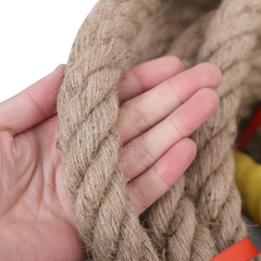 Jute Rope,1 1/2inch x 50 FT Natural Twisted Manila Heavy Duty Hemp Ropes for Cra