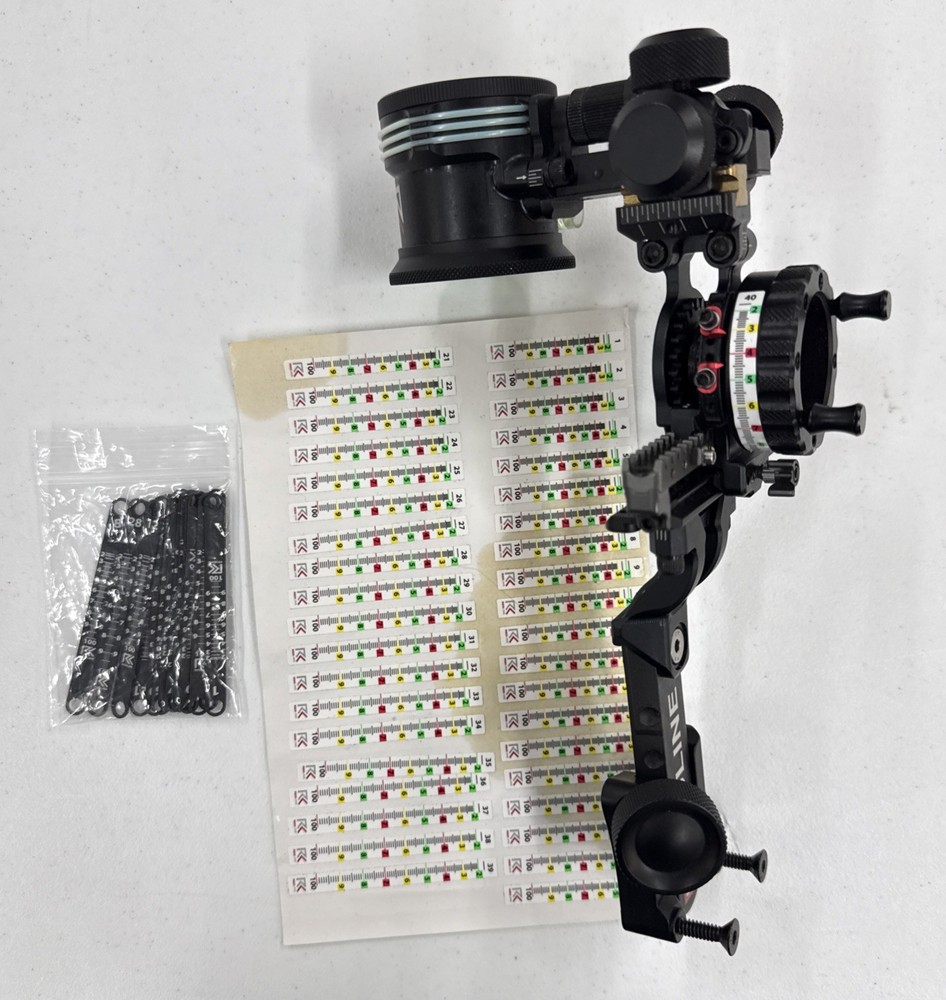 RedLine Archery 2 Pin Sight With Medal Sight Tapes And Stick On Tapes -Item 4089
