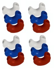 Lariat Rope Speed Burners 12 Piece Lot Red White Blue Cactus Ropes New Free Ship