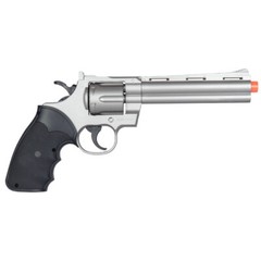 UKARMS Spring Airsoft Gun G36B Revolver Old West Silver