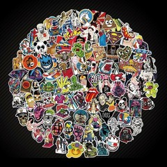 300PCS Random PVC Stickers Bomb Vinyl bike Laptop Luggage Decals Dope Sticker