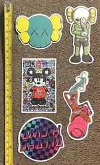 Lot Of 5 Different Skateboarding/Guitar/Etc. Stickers NOS