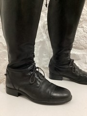 Ariat Black Leather Riding Equestrian Boots Women’s Sz 8.5 Wide Calf