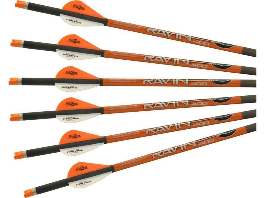 Ravin Crossbow Arrows With Orange Nocks 400grain (.003″) 6 Pack Model # R138