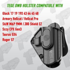 Adjustable Holster for Hellcat Pro/Glock 17 19 19X 43 44 45 48 / Ruger 57 / S…