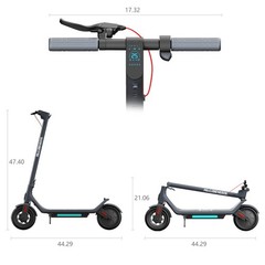 500W Electric Scooter Adult 50KM Range 10» Tire E-Scooter Commuter 25km/h APP