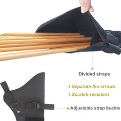 Archery Lightweight Hip Arrow Quiver Foldable Compact Arrows Bag with Molle S…