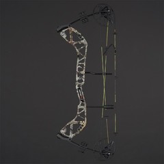 RH Compound Bow Camo 30-70lbs 310FPS&Carbon Arrows Set for Archery Hunting Shoot