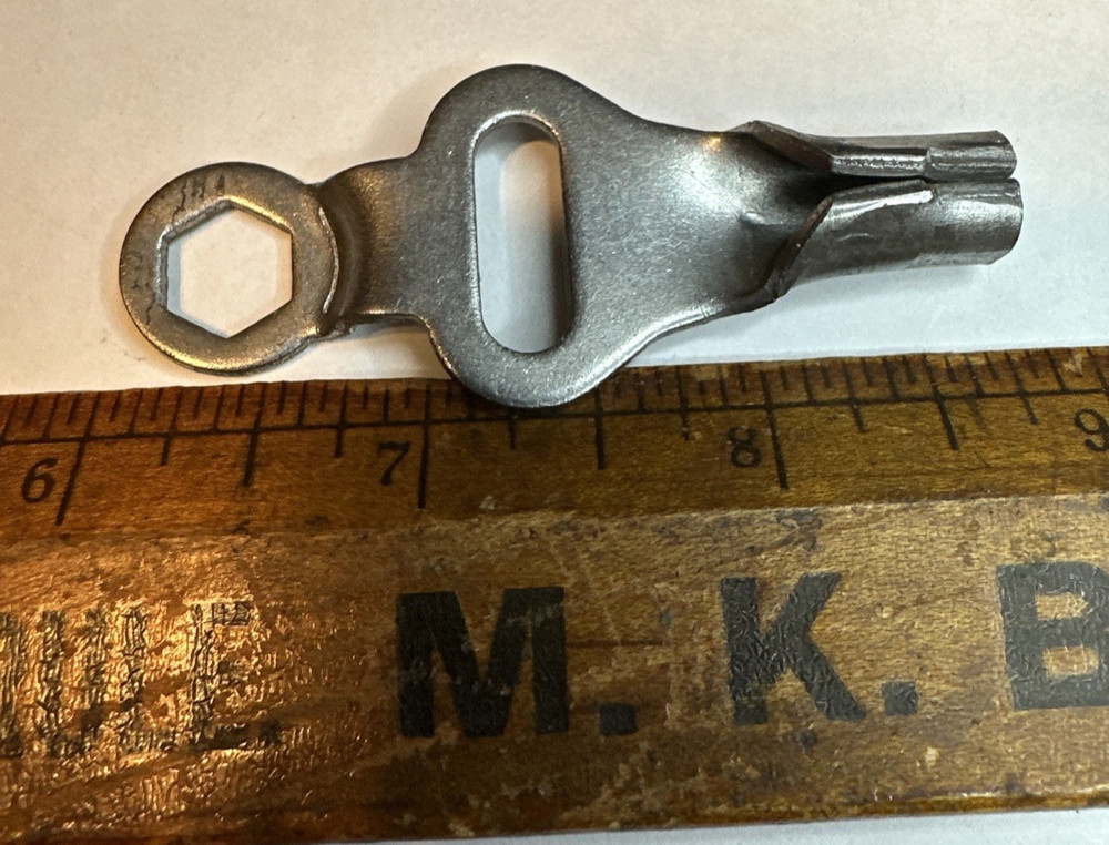 Vintage Metal Roller Skate Key Built-In Hex Wrench Tool – Free Shipping