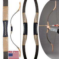 TOP ARCHERY HORSEBACK 45LB ARCHERY MONGOLIAN HORSE BOW – BLACK/GOLD-ACCENTS