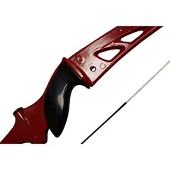 SAS Explorer Metal Riser Takedown Recurve Bow Red Riser 66″ AMO 30lbs – Open Box
