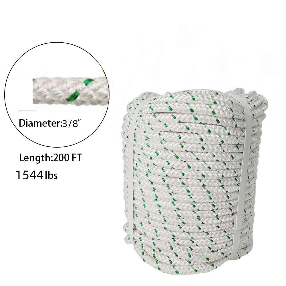 Arborist Bull Tree Rope Braid Polyester Rope 1/2 & 3/4 & 3/8 & 5/8»×200FT