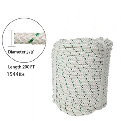 Arborist Bull Tree Rope Braid Polyester Rope 1/2 & 3/4 & 3/8 & 5/8»×200FT