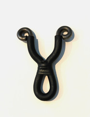 Ergonomic Dancing Dankung Hunting Slingshot w/ Cold Bending Steel Rod + 2 Bands