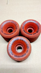 VINTAGE 80’s SLIME BALLS VISION BLURR Skateboard Wheels 60mm 97A RED Green