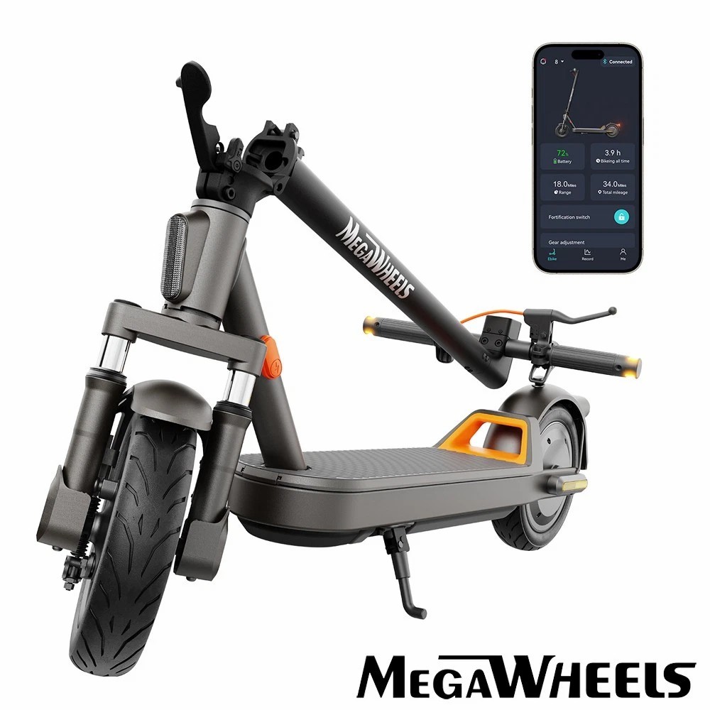 ADULT ELECTRIC SCOOTER 10″ TIRES LONG RANGE E-SCOOTER CITYCOMMUTER APP MAX 600W