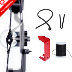 SPG Archery Peep Sight, 1/4″ 3/16″ Aluminum 3x2x1cm, Tube Sight Kit