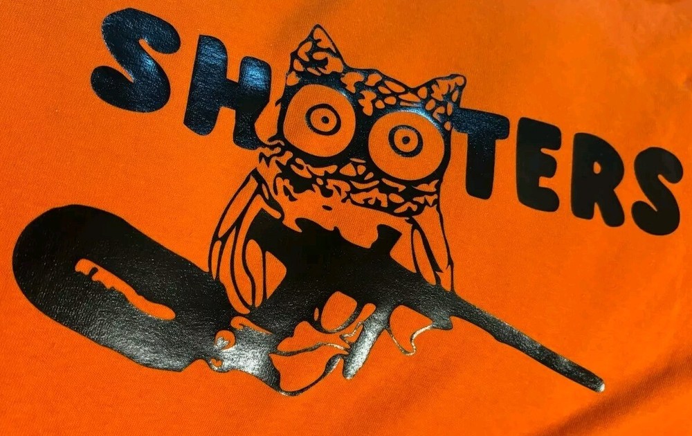 ((Shooters)) Funny/Swag/ PAINTBALL T-SHIRT size large BigBallHer brand