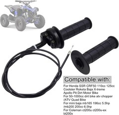 NEW 7/8″ Twist Throttle Grip Cable Kit for 50cc-250cc Dirt Bike ATV Mini Bike