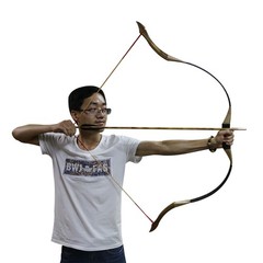 30-50lbs Traditional Recurve Bow Archery Takedown Wooden Horsebow Shooting Hunt