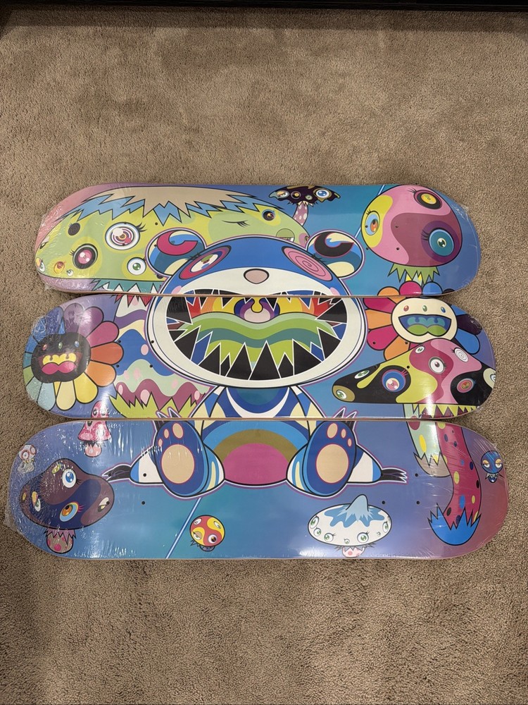 Takashi Murakami “Mutated” 2019 COMPLEXCON EXCLUSIVE Skateboard [Set of 3]