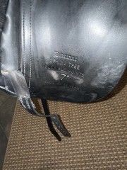 Diamond 17 in Black Dressage Saddle with Spring Tree & Flexible Points