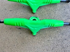 Vintage Gullwing Trucks Skateboard Trucks Phoenix Neon Green OG 80s Used