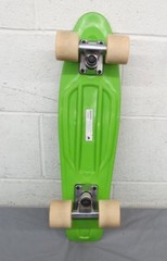 Yocaher Punked City Cruiser New York Skateboard Molded Green Plastic Skateboard