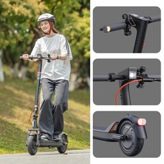 ADULT ELECTRIC SCOOTER 10″ TIRES LONG RANGE E-SCOOTER CITYCOMMUTER APP MAX 600W