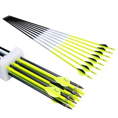 Archery Carbon Arrow 28 29 30 inch 300 340 350 400 Spine Practice Hunting Arr…