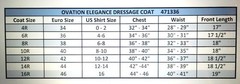 Short DRESSAGE Ladies Show Coat in NAVY by Ovation (select sizes)