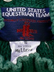 Distressed United States Equestrian Team Sweater Miller’s Size S Vintage 1990s