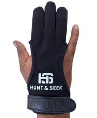 Hunt & Seek Three Finger Four-Way Fabric Archery Shooting Glove