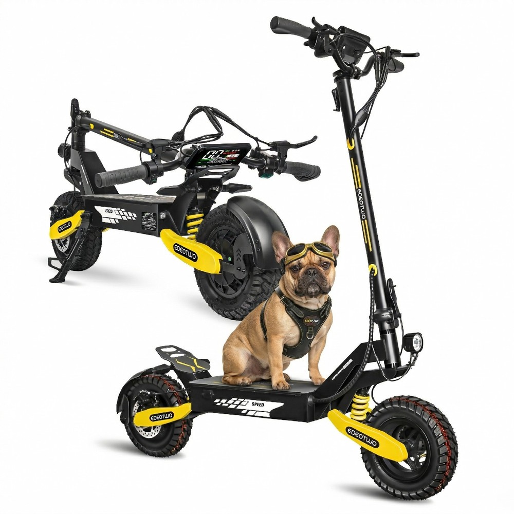 EOEOTWO Off-road Electric Scooter for Adult 48V13AH 30MPH 11»Commuter E-Scooter