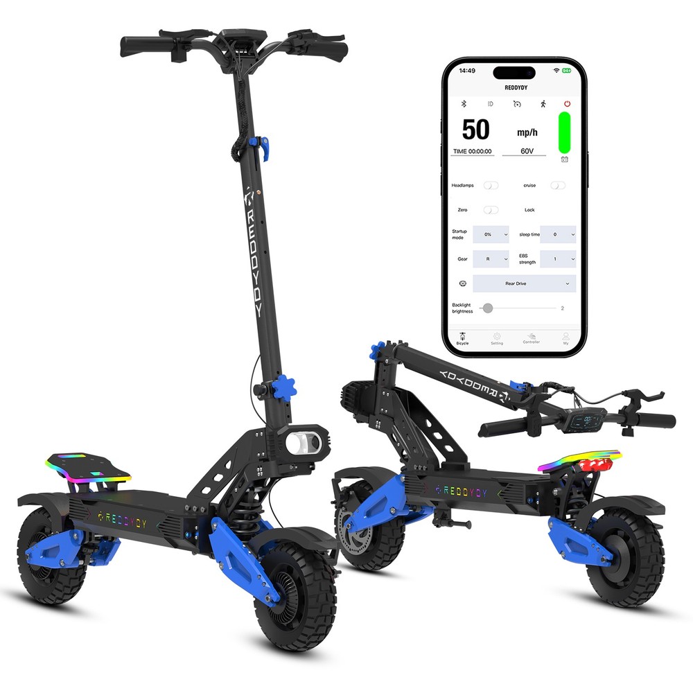 Reddydy 2500W*2 Motors 60V 25Ah Electric Scooter High-Speed 10.5″ Tire E-Scooter
