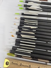 11 Black Eagle Magnum Arrows Shafts + 4 X-Ringer HV By Victory Arrows 350 +1