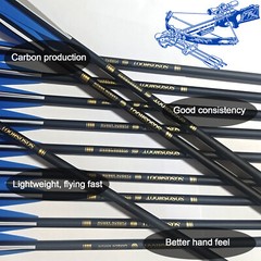 USA 12Pcs 20″ 22″ Crossbow Bolts Carbon Arrows Half Moon Nocks 8.8mm Shaft Shoot