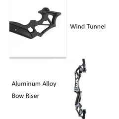 54″ Archery Takedown Recurve Bow for Hunting & Target + 12x Carbon Arrows Set